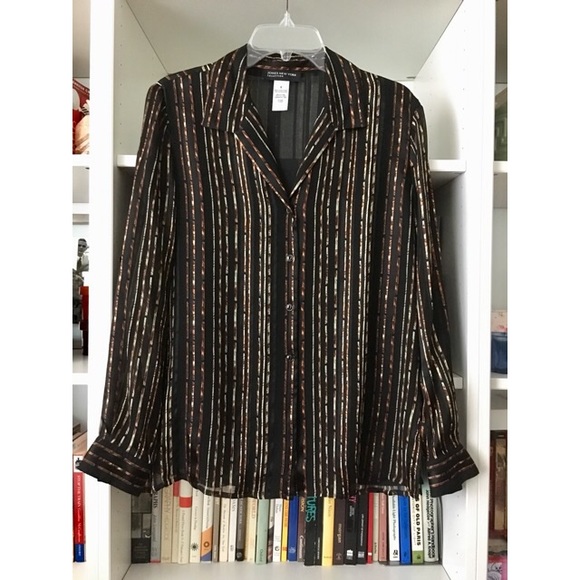 NWOT Jones New York silk top, size 8 - Picture 1 of 8